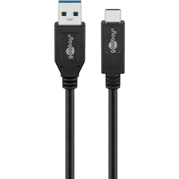 goobay USB 3.2 Gen 2 câble, USB-A Stecker > USB-C Stecker - goobay
