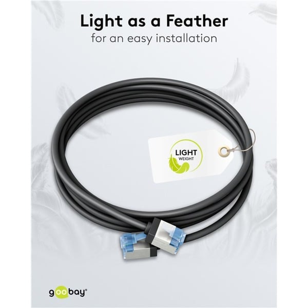 goobay Ultraflexibles Cat.6a Patchkabel slim, U/FTP - goobay - vue 9