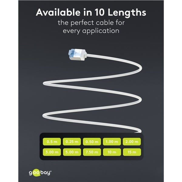 goobay Ultraflexibles Cat.6a Patchkabel slim, U/UTP - goobay - vue 8