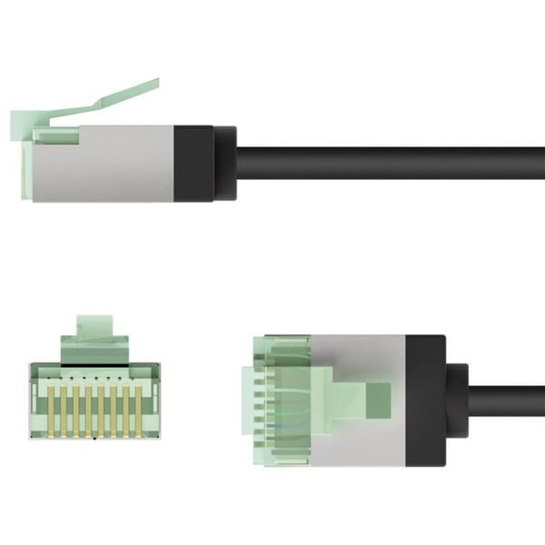 goobay Ultraflexibles Cat.8.1 Patchkabel slim, U/FTP - goobay - vue 4