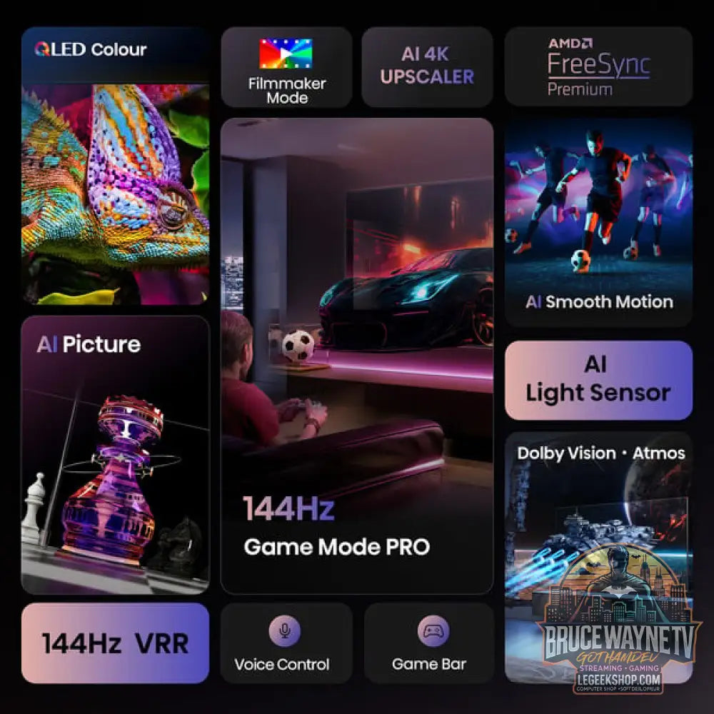 Hisense 50E77Q PRO, QLED-Fernseher - Hisense - vue 10