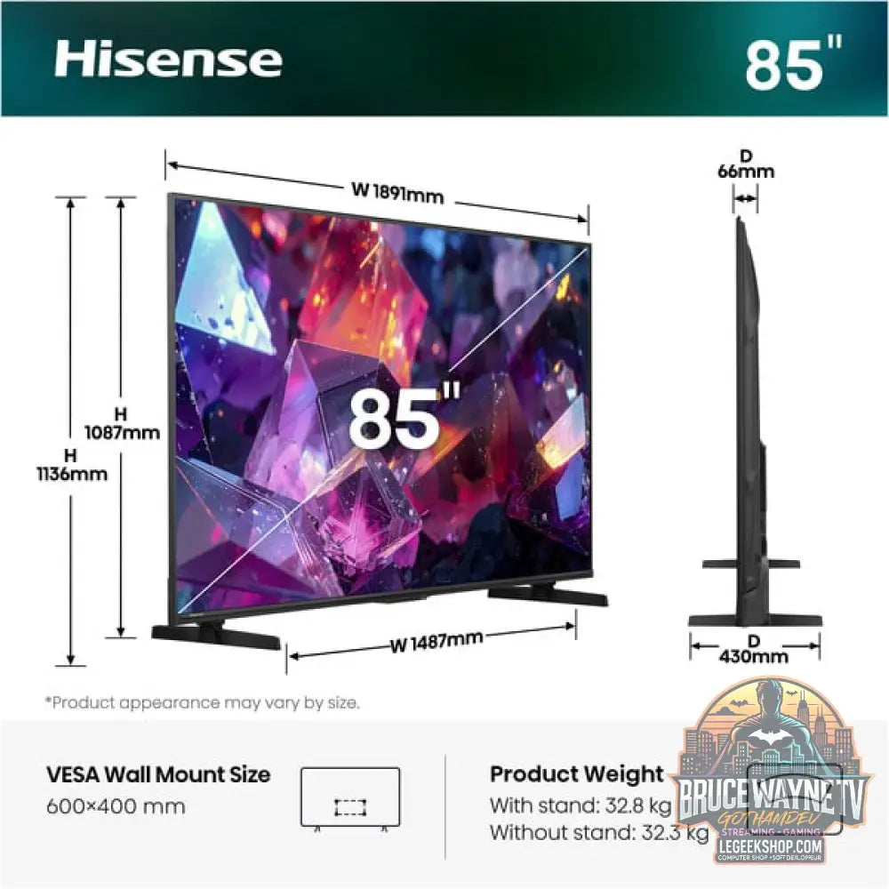 Hisense 85E7S PRO Hi-QLED-Fernseher - Hisense - vue 6