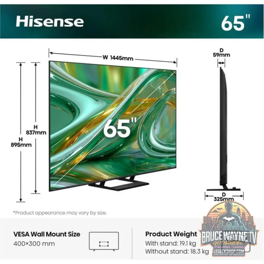 Hisense ULED 65E8S MiniLED, QLED-Fernseher - Hisense - vue 3