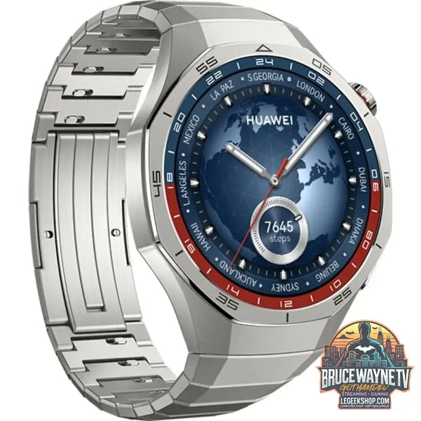 Huawei Watch GT5 PRO 46mm (Vili-B29M), Smartwatch grau, Gehäuse aus Titan und Keramik, graues Titanarmband - Huawei
