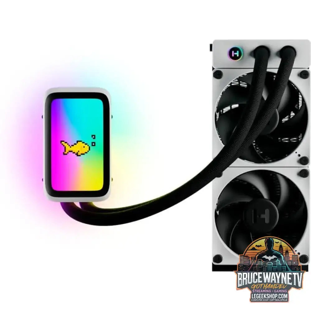 HYTE Q60 THICC 240mm AIO, Wasserkühlung schwarz/weiß - HYTE - vue 2