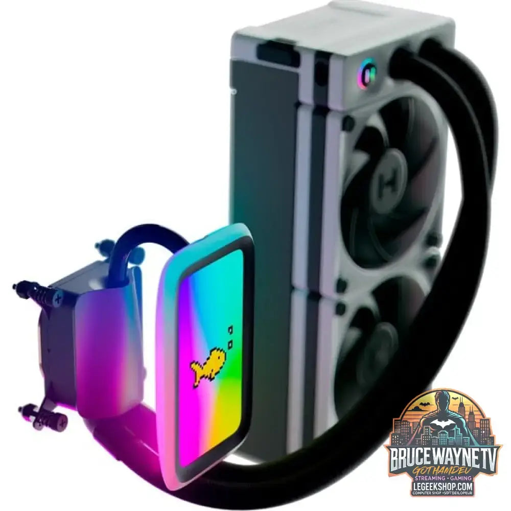 HYTE Q60 THICC 240mm AIO, Wasserkühlung schwarz/weiß - HYTE - vue 4