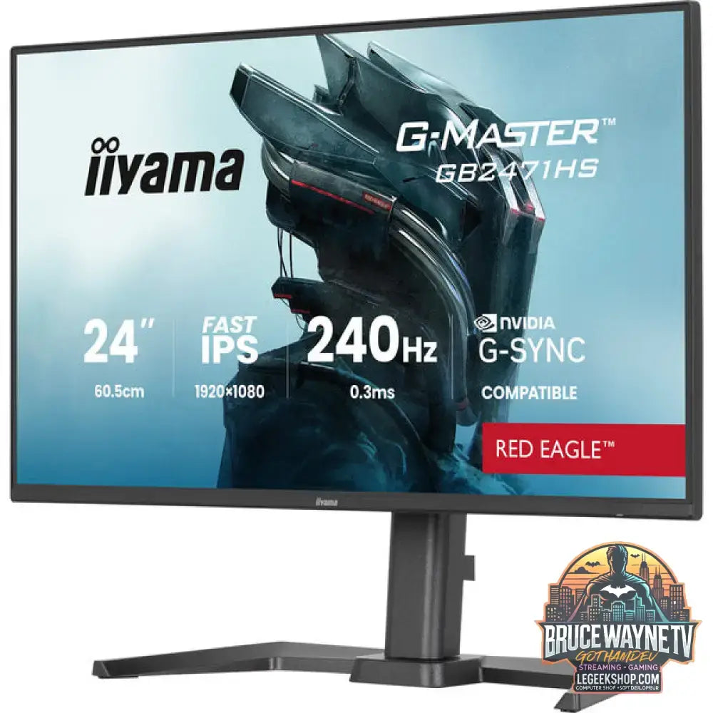 iiyama G-Master GB2471HS-B1 Red Eagle 23,8" Full HD IPS 240 Hz - iiyama - vue 4