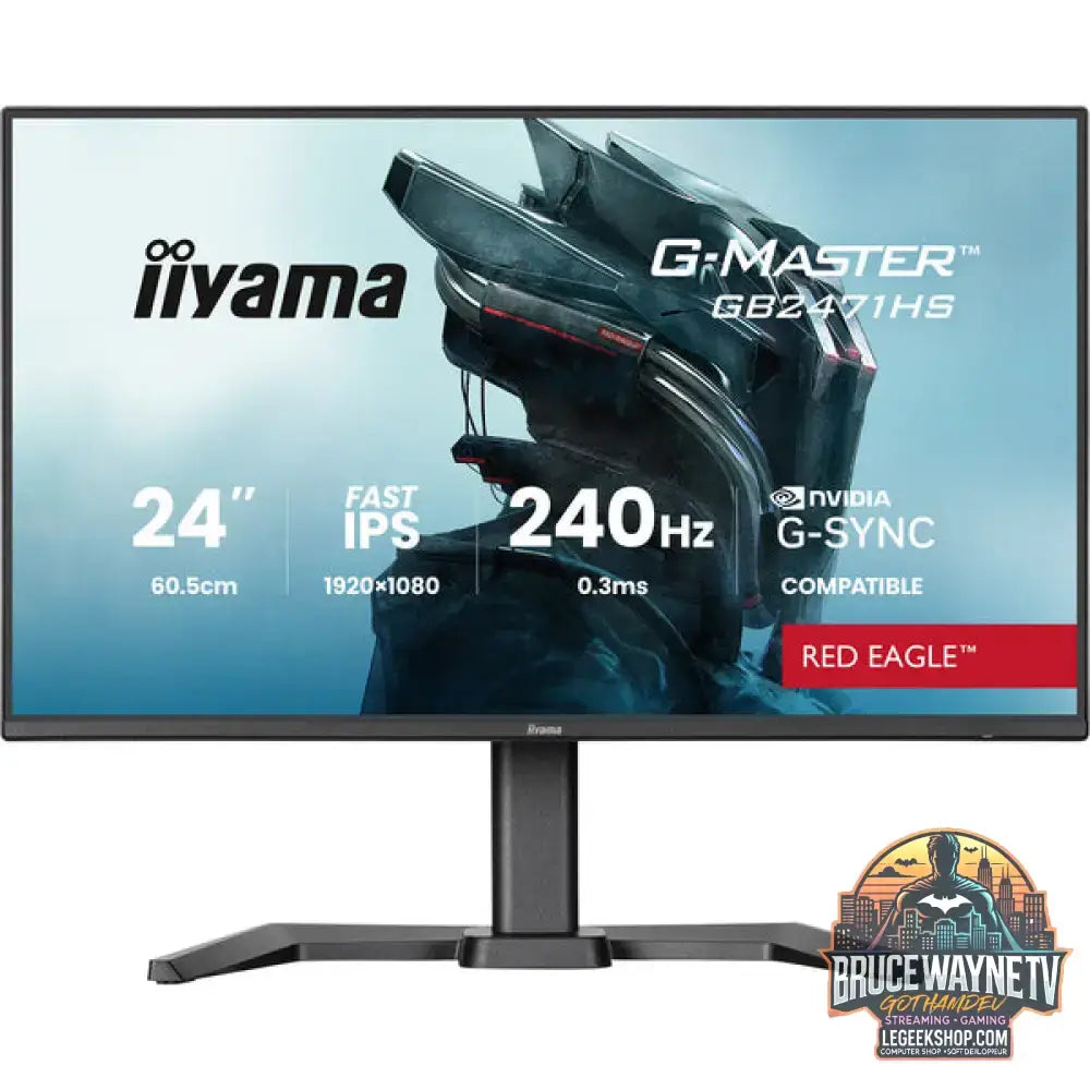 iiyama G-Master GB2471HS-B1 Red Eagle 23,8" Full HD IPS 240 Hz - iiyama - vue 2