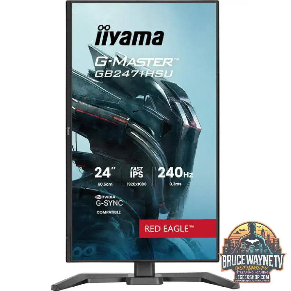iiyama G-Master GB2471HSU-B1 Red Eagle 23,8" Full HD IPS 240 Hz - iiyama - vue 3