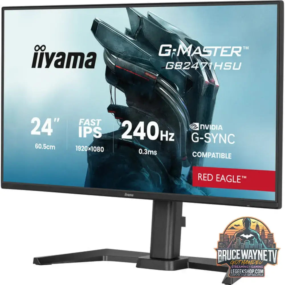iiyama G-Master GB2471HSU-B1 Red Eagle 23,8" Full HD IPS 240 Hz - iiyama - vue 4