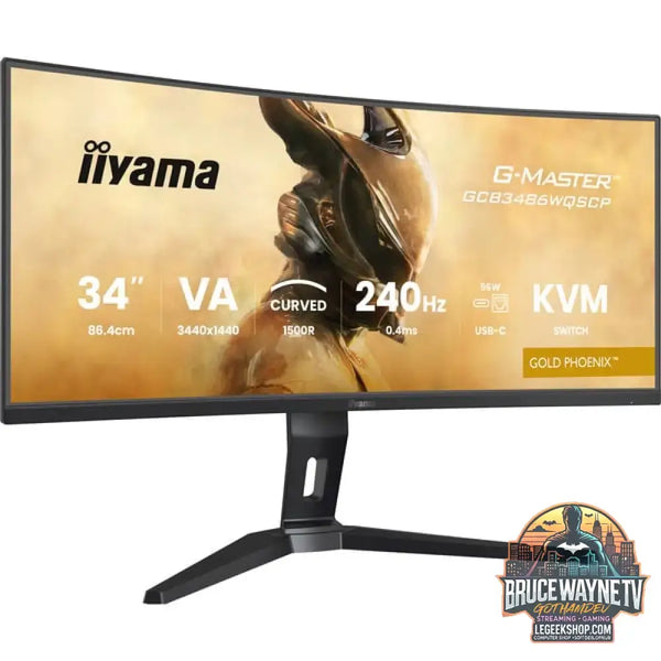 iiyama G-Master GCB3486WQSCP-B1 GOLD PHOENIX 34" QHD/WQHD VA 240 Hz - iiyama