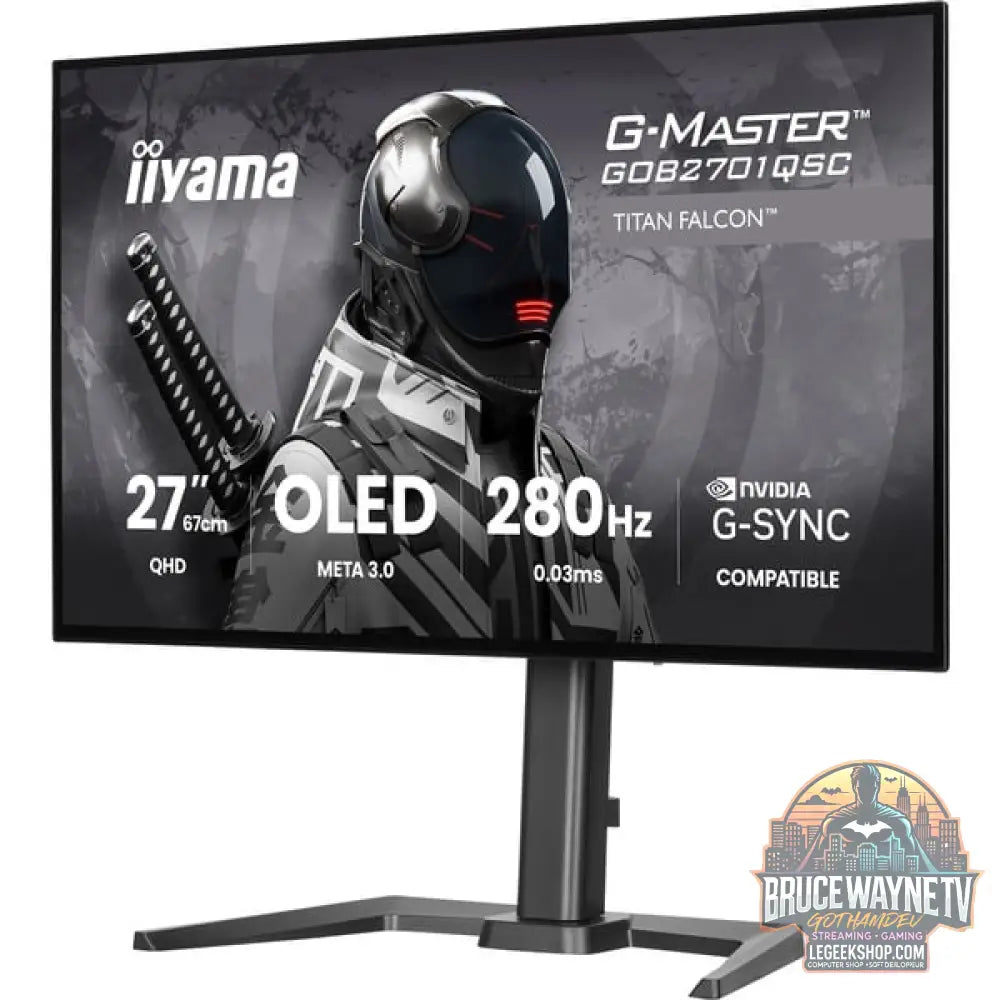 iiyama G-Master GOB2701QSC-B1 OLED, Gaming-Monitor - vue 3