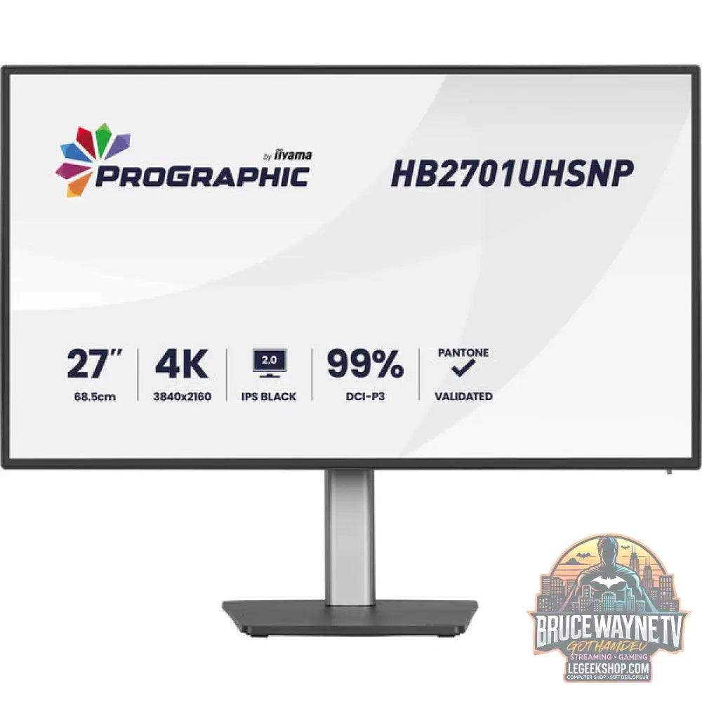 iiyama ProGraphic HB2701UHSNP-B1 27" 3840 × 2160 px IPS 60 Hz - iiyama - vue 2