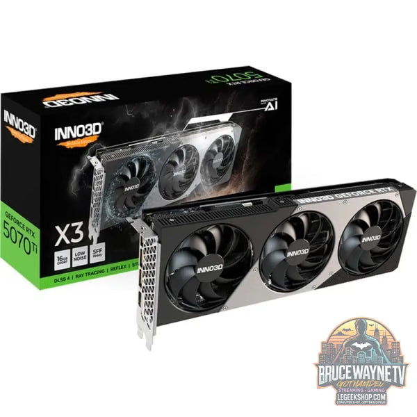 INNO3D Force RTX 5070 Ti X3, Grafikkarte DLSS 4, 3x DisplayPort, 1x HDMI 2.1 - INNO3D