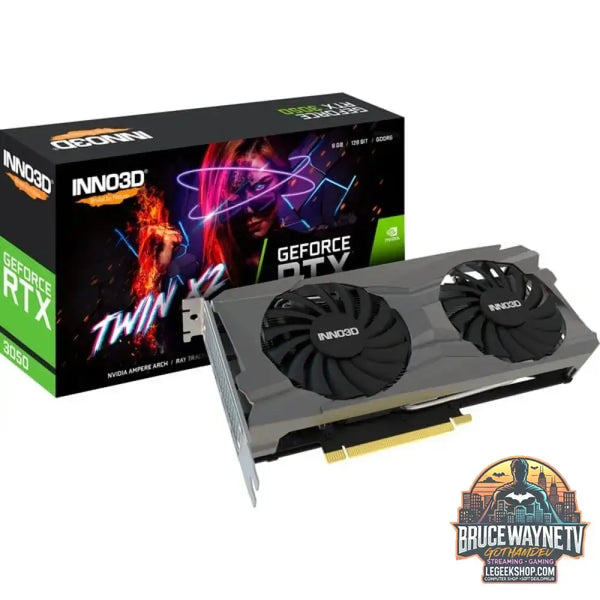 INNO3D GeForce RTX 3050 TWIN X2, Grafikkarte Lite Hash Rate, 1x DisplayPort, 1x HDMI 2.1 - INNO3D