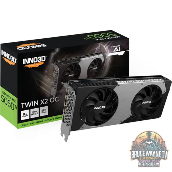 INNO3D GeForce RTX 5060 Ti TWIN X2 8GB, Grafikkarte DLSS 4, 3x DisplayPort, 1x HDMI 2.1 - INNO3D