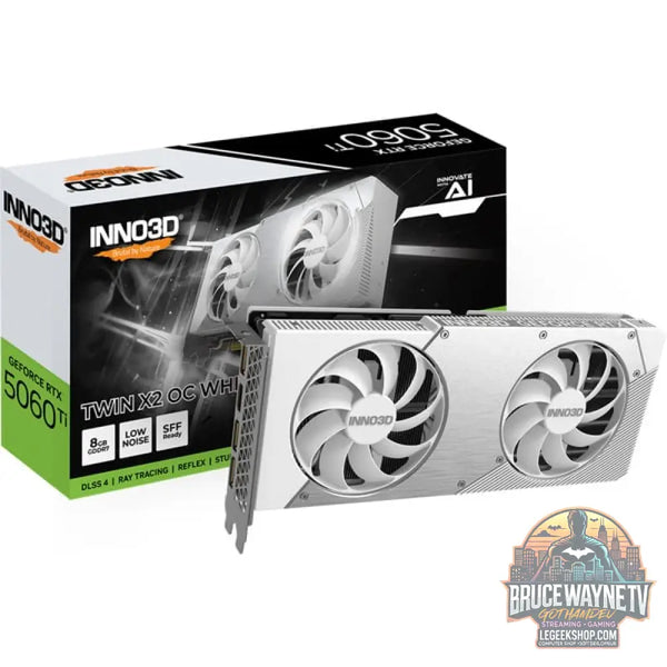 INNO3D GeForce RTX 5060 Ti TWIN X2 OC WHITE 8GB, Grafikkarte DLSS 4, 3x DisplayPort, 1x HDMI 2.1 - INNO3D
