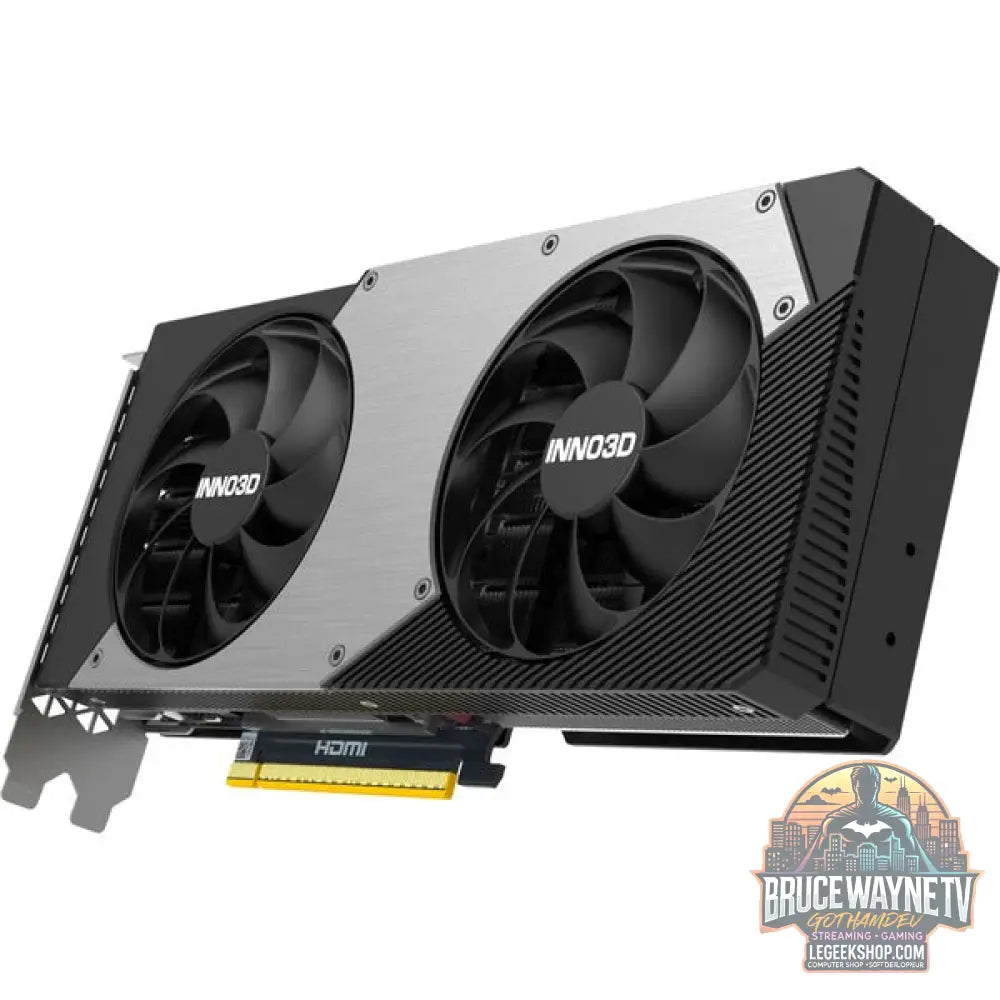 INNO3D GeForce RTX 5070 TWIN X2, Grafikkarte DLSS 4, 3x DisplayPort, 1x HDMI 2.1 - INNO3D - vue 9