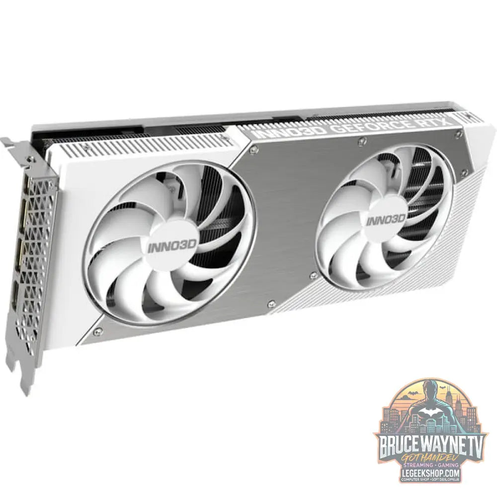 INNO3D GeForce RTX 5070 TWIN X2 OC white, Grafikkarte blanc, DLSS 4, 3x DisplayPort, 1x HDMI 2.1 - INNO3D - vue 10