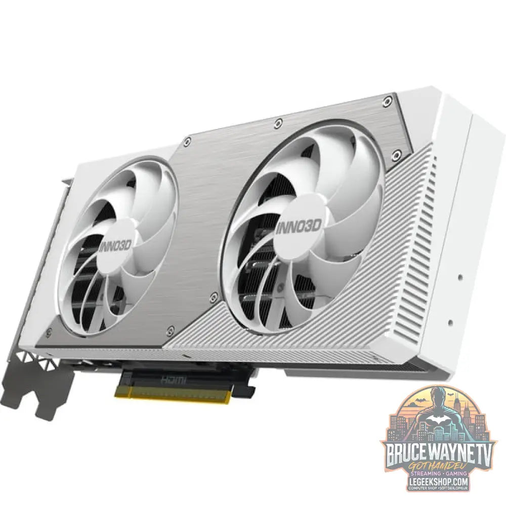 INNO3D GeForce RTX 5070 TWIN X2 OC white, Grafikkarte blanc, DLSS 4, 3x DisplayPort, 1x HDMI 2.1 - INNO3D - vue 8
