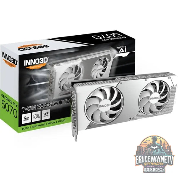 INNO3D GeForce RTX 5070 TWIN X2 OC white, Grafikkarte blanc, DLSS 4, 3x DisplayPort, 1x HDMI 2.1 - INNO3D
