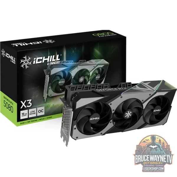 INNO3D GeForce RTX 5080 ICHILL X3 V2, Grafikkarte DLSS 4, 3x DisplayPort, 1x HDMI 2.1 - INNO3D