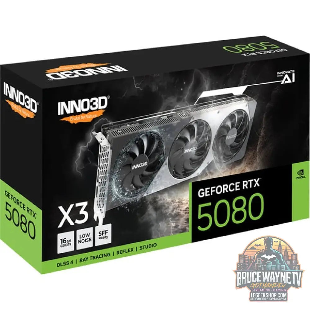 INNO3D GeForce RTX 5080 X3, Grafikkarte DLSS 4, 3x DisplayPort, 1x HDMI 2.1 - INNO3D - vue 18