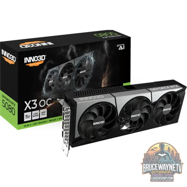 INNO3D GeForce RTX 5080 X3 OC, Grafikkarte DLSS 4, 3x DisplayPort, 1x HDMI 2.1 - INNO3D