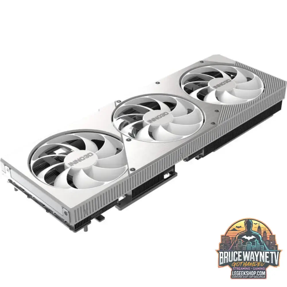 INNO3D GeForce RTX 5080 X3 OC WHITE, Grafikkarte blanc, DLSS 4, 3x DisplayPort, 1x HDMI 2.1 - INNO3D - vue 6