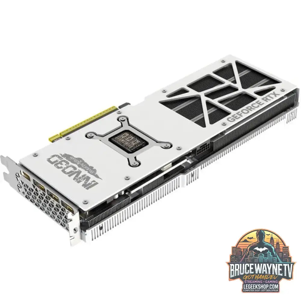 INNO3D GeForce RTX 5080 X3 OC WHITE, Grafikkarte blanc, DLSS 4, 3x DisplayPort, 1x HDMI 2.1 - INNO3D - vue 7