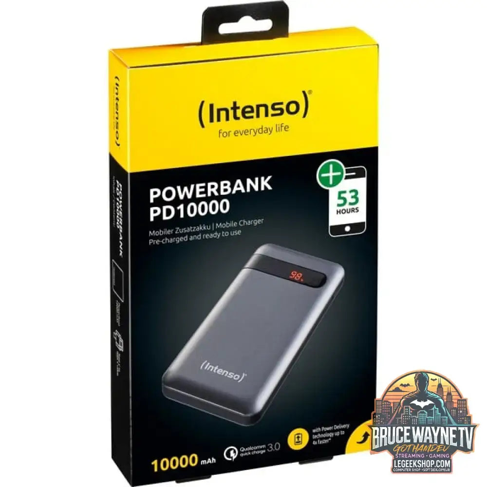 Intenso Powerbank PD10000 anthrazit, 10.000 mAh - Stromquelle: USB-C, Micro-USB - vue 4