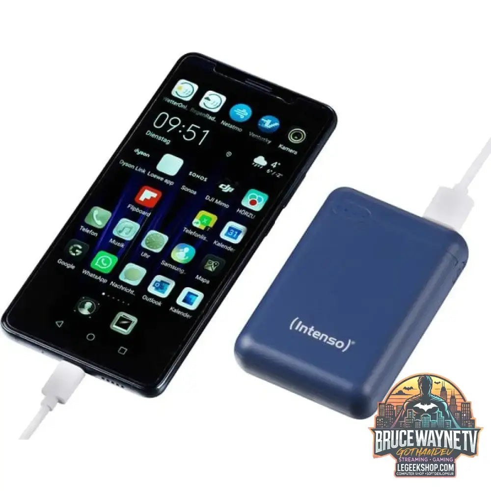 Intenso Powerbank XS10000 blau, 10.000 mAh - Stromquelle: USB-C, Micro-USB - vue 4