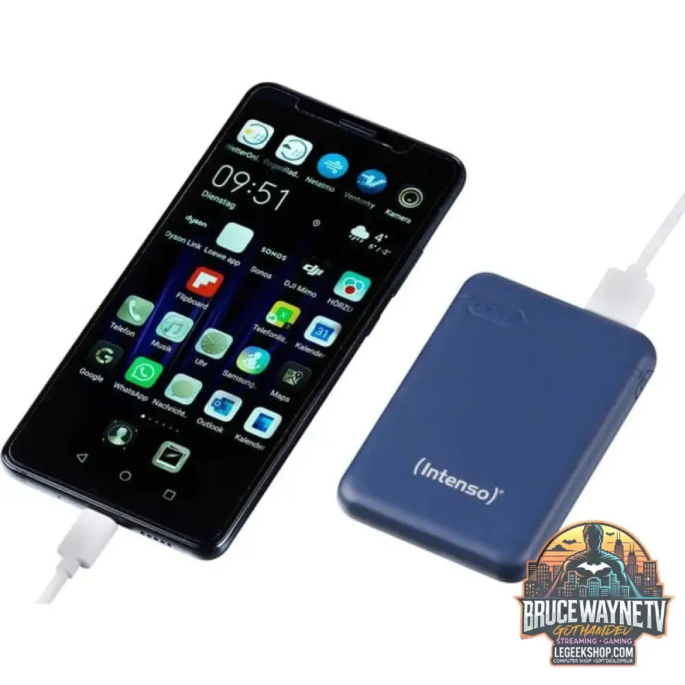 Intenso Powerbank XS5000 blau, 5.000 mAh - Stromquelle: USB-C, Micro-USB - vue 4