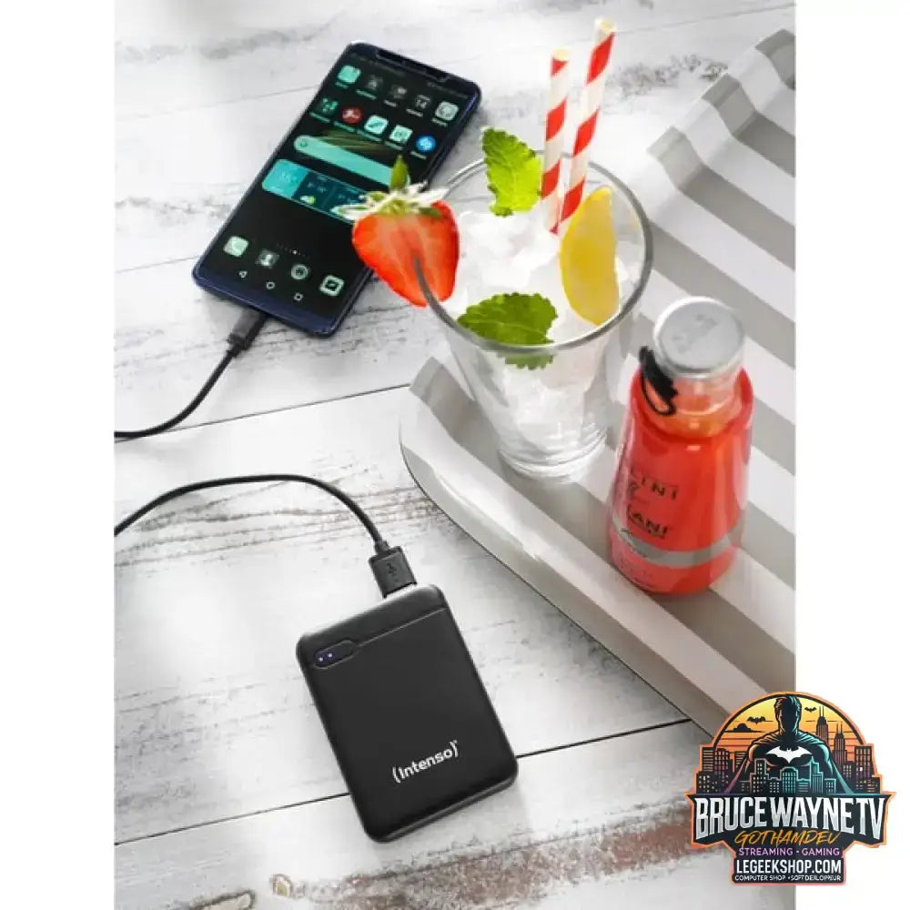 Intenso Powerbank XS5000 schwarz, 5.000 mAh - Stromquelle: USB-C, Micro-USB - vue 8