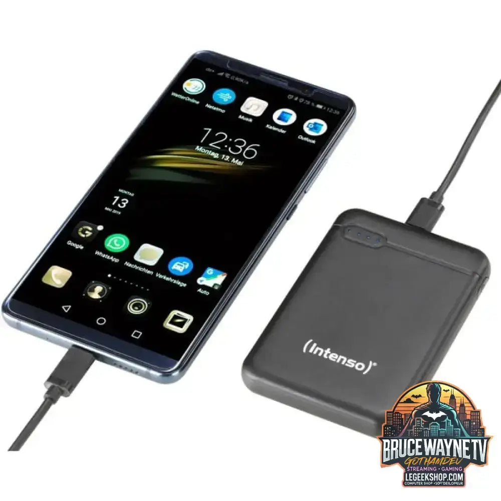 Intenso Powerbank XS5000 schwarz, 5.000 mAh - Stromquelle: USB-C, Micro-USB - vue 4