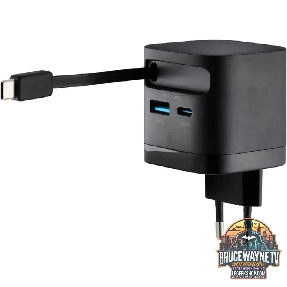 Intenso Power Adapter W65ACIC GaN, Ladegerät schwarz, 65W - Intenso - vue 7