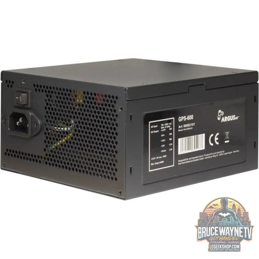 Inter-Tech Argus GPS-600 600W, alimentation PC - Inter-Tech - vue 3