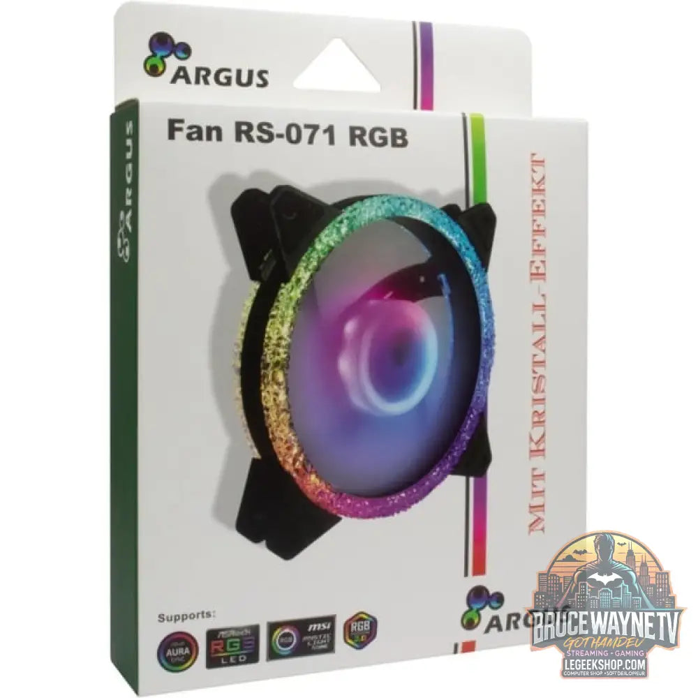 Inter-Tech Argus RS-071 RGB 120x120x25, Gehäuselüfter - Inter-Tech - vue 5