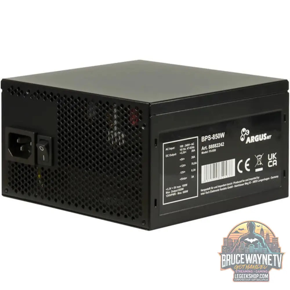 Inter-Tech BPS-850W, alimentation PC - Inter-Tech - vue 3