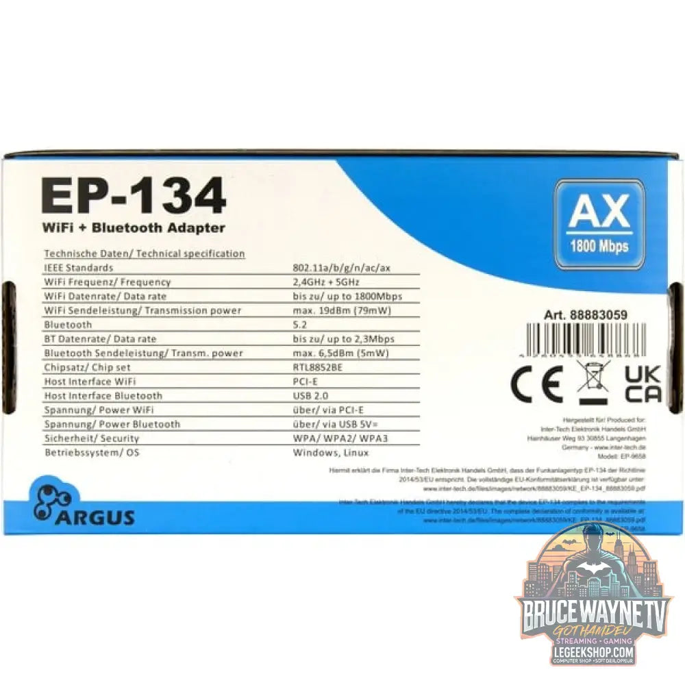 Inter-Tech EP-134, adaptateur Wi-Fi - Inter-Tech - vue 6