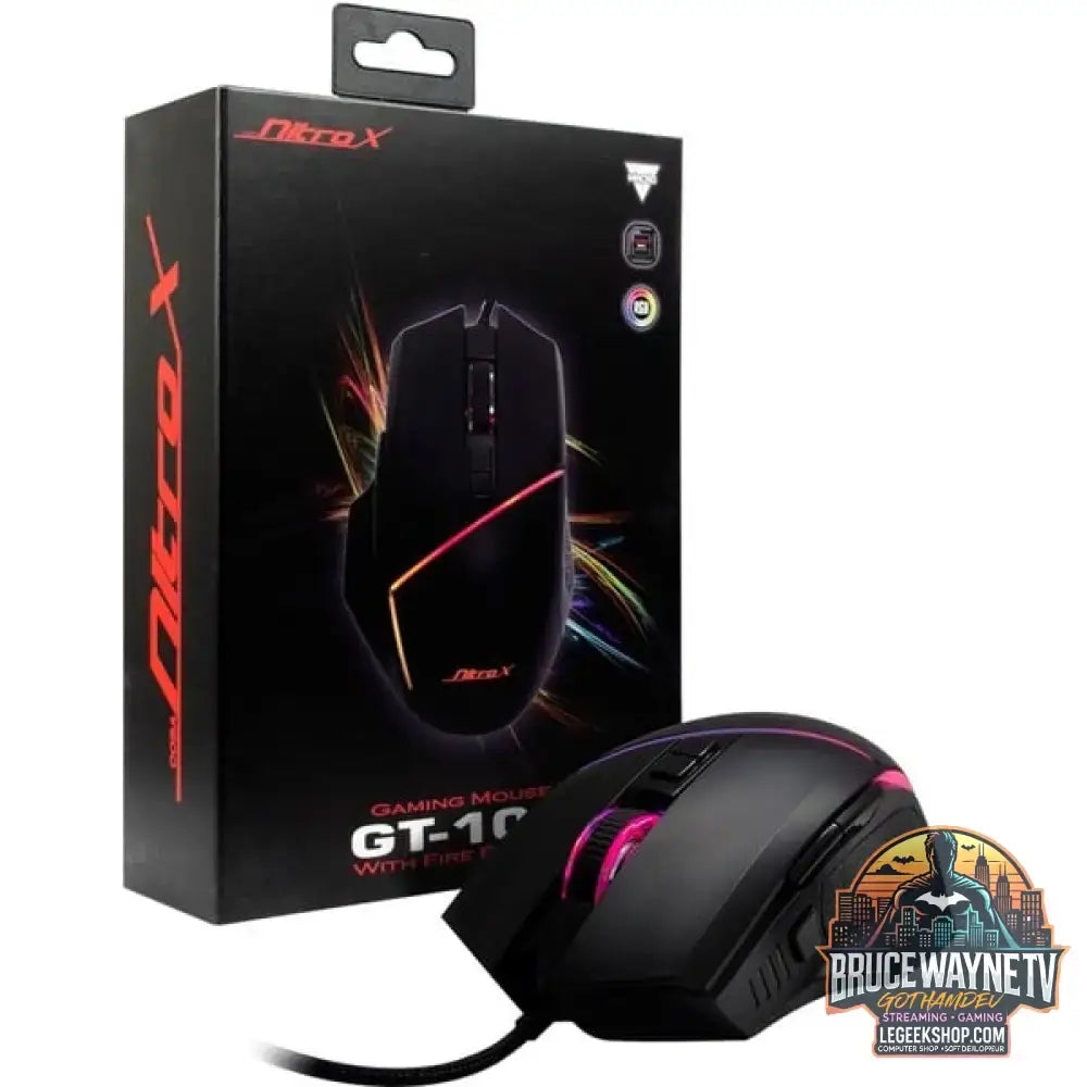 Inter-Tech Nitrox GT-100 RGB, souris gaming - vue 6