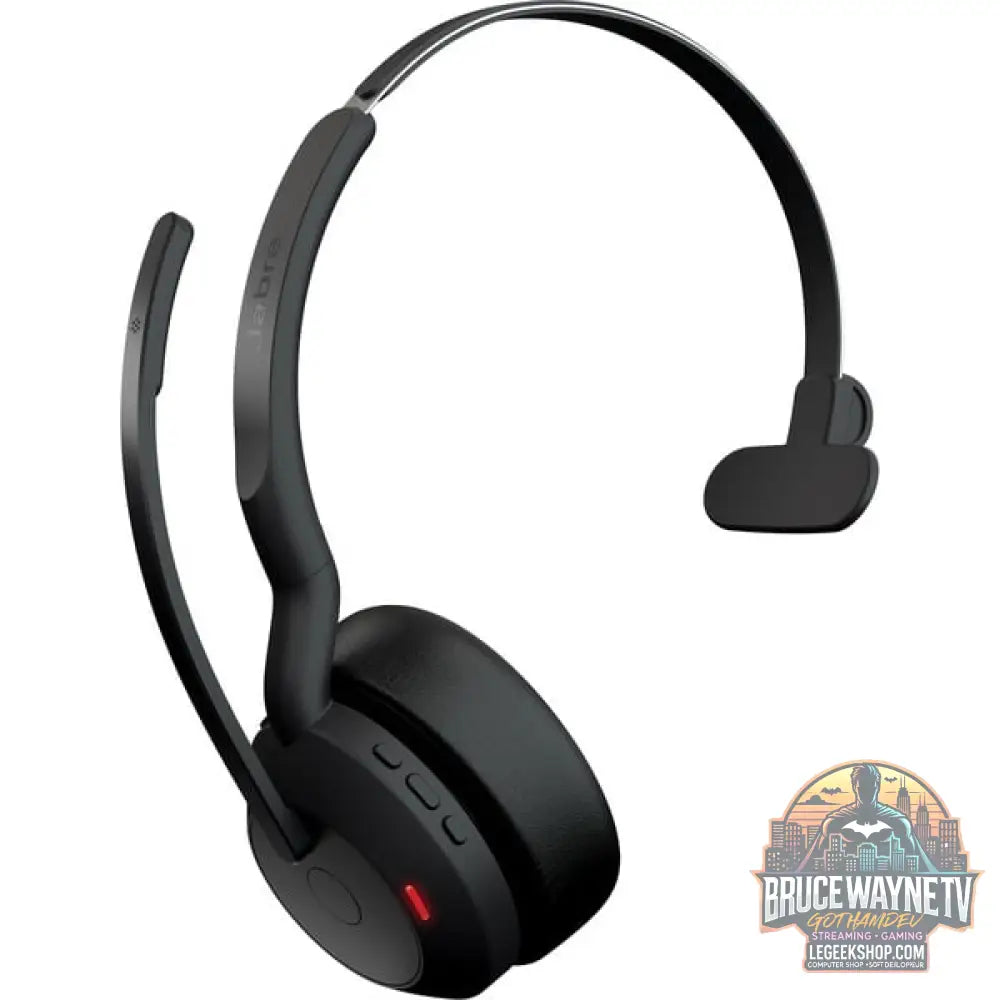 Jabra Evolve2 55, Headset noir, Mono, UC, USB-C, Link380c - Jabra - vue 2