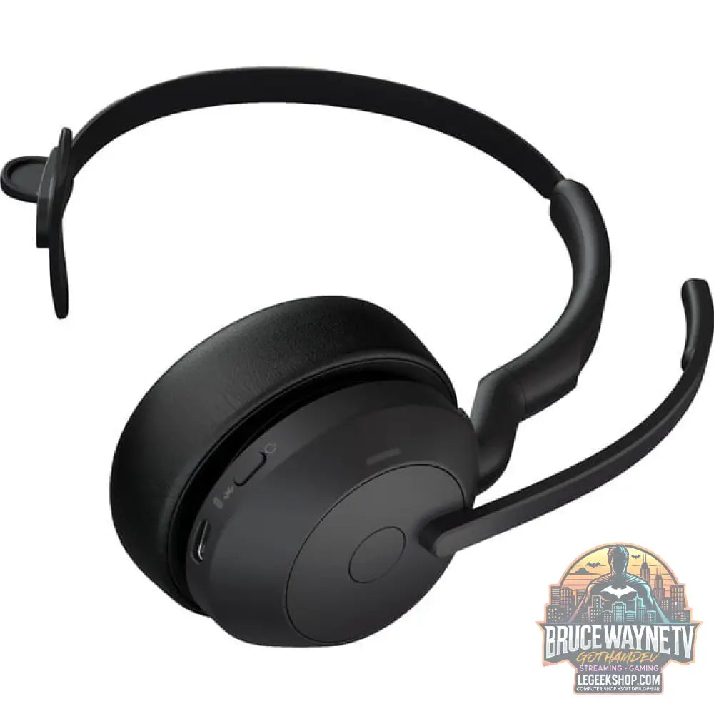 Jabra Evolve2 55, Headset noir, Mono, UC, USB-C, Link380c - Jabra - vue 5