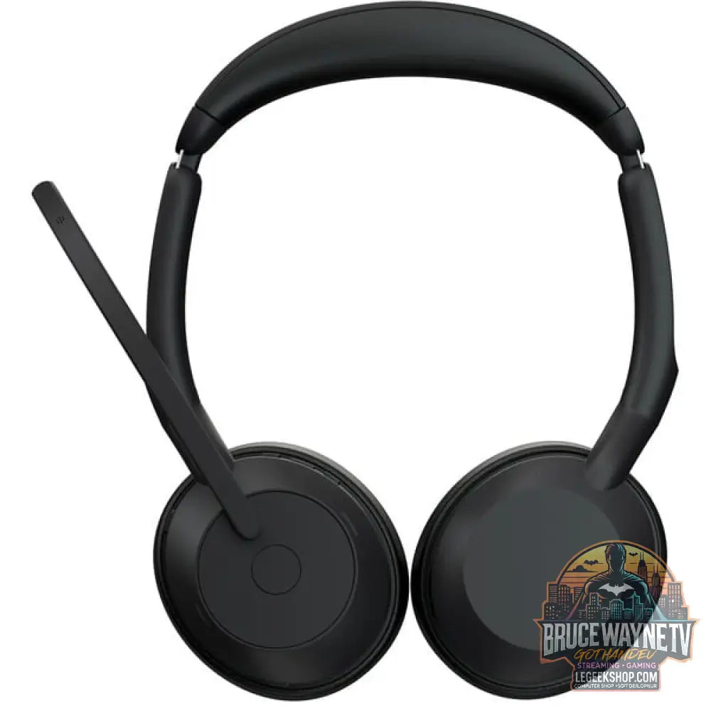 Jabra Evolve2 55, Headset noir, Stereo, UC, USB-A, Link380a - Jabra - vue 3