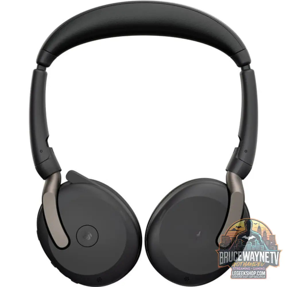 Jabra Evolve2 65 Flex Duo, Headset noir, Stereo, Microsoft Teams, USB-A, Link380a - Jabra - vue 2