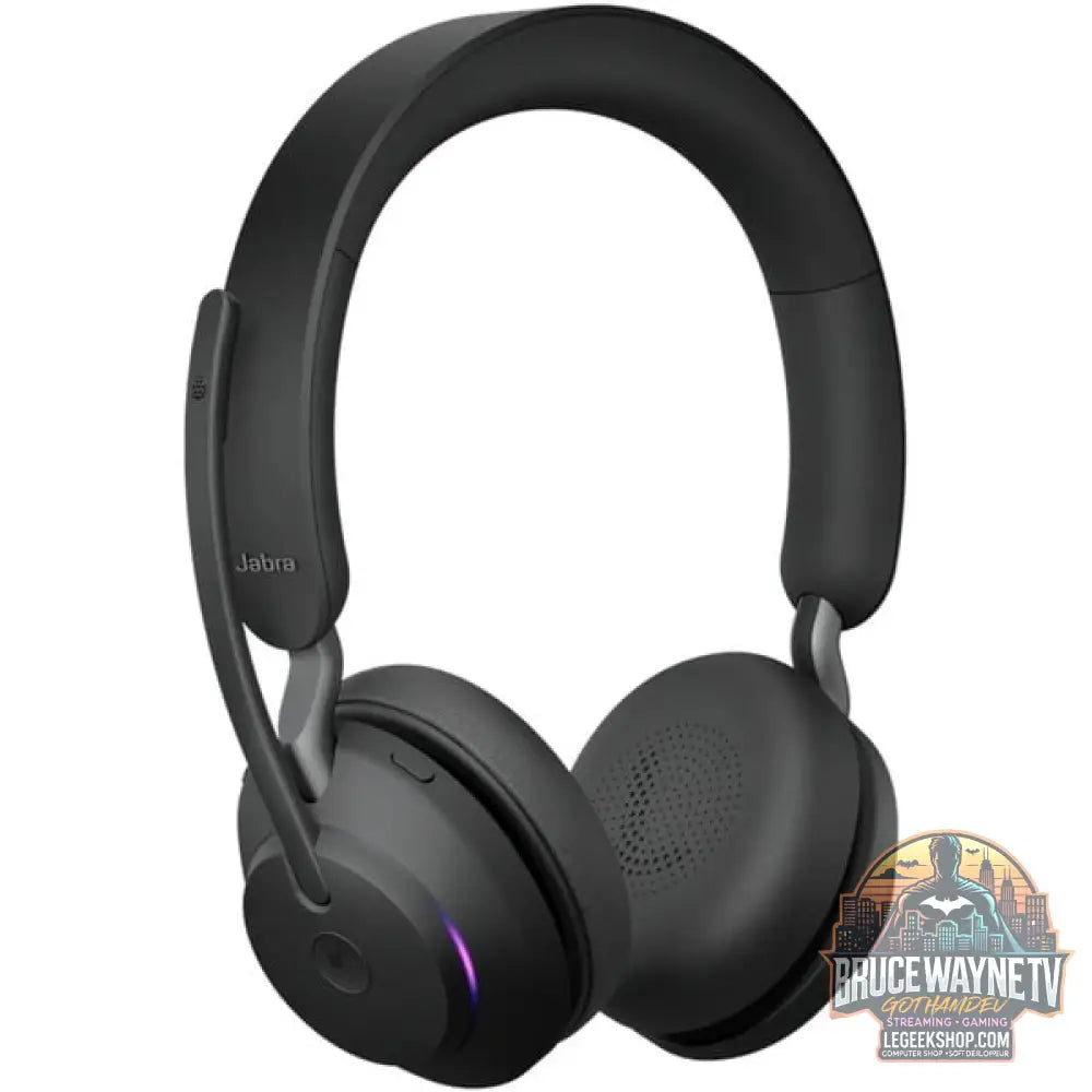 Jabra Evolve2 65, Headset noir, Microsoft Teams, USB-A - Jabra - vue 2