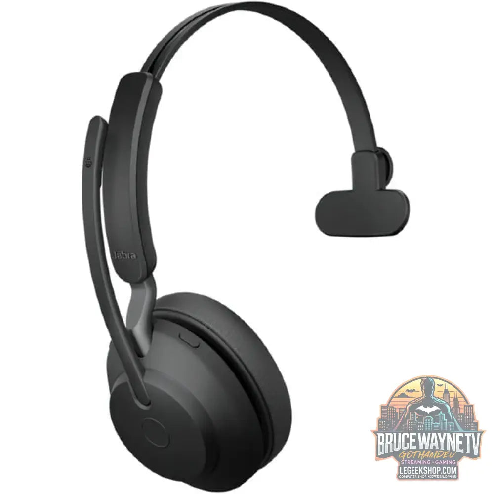 Jabra Evolve2 65, Headset noir, Microsoft Teams, USB-A - Jabra - vue 2