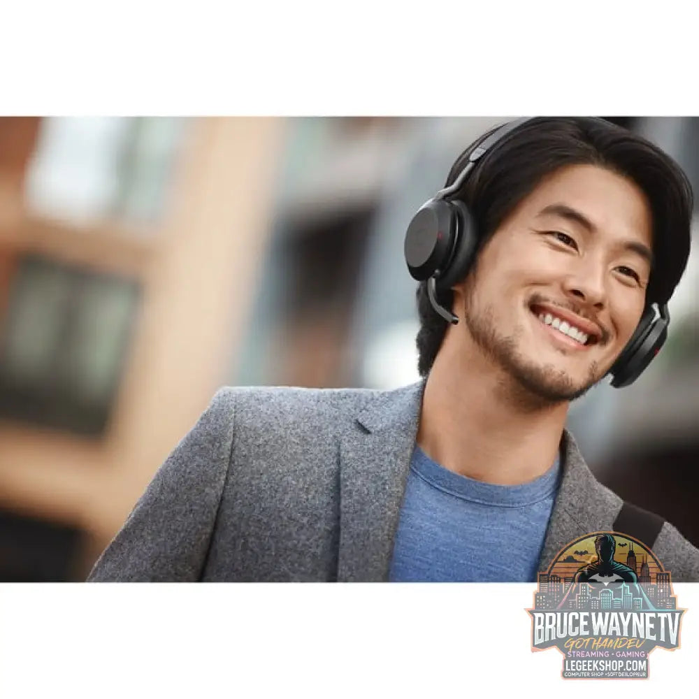 Jabra Evolve2 75, Headset noir, Link380a, MS - Jabra - vue 4