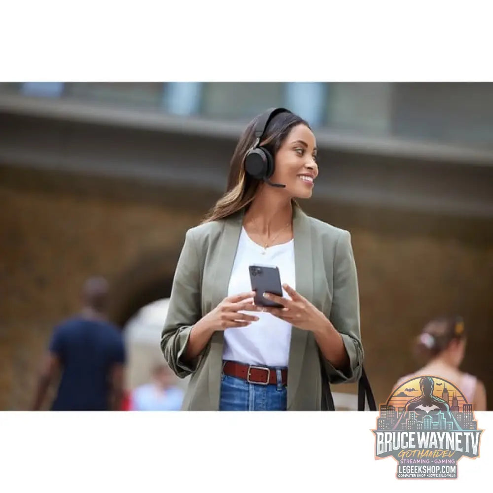 Jabra Evolve2 75, Headset noir, Link380a, UC - Jabra - vue 4