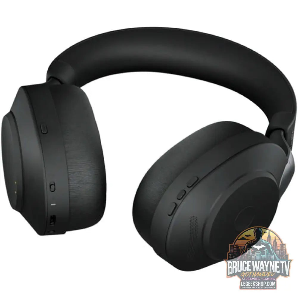 Jabra Evolve2 85, Headset noir, Stereo, Microsoft Teams, USB-A, DeskStand - Jabra - vue 3